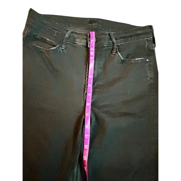 MOTHER The Mid Rise Dazzler Ankle Jeans Black Women's Size 27 Not Guilty - Picture 6 of 11